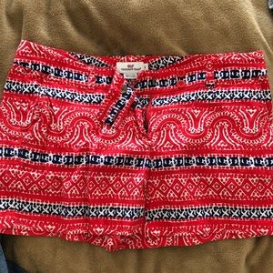 red,white and blue Vineyard Vines shorts